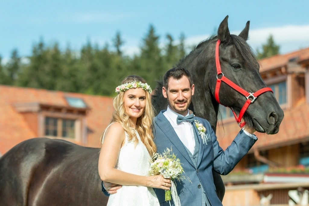 Einzigartige Hochzeitsfotos mit unseren Tieren
