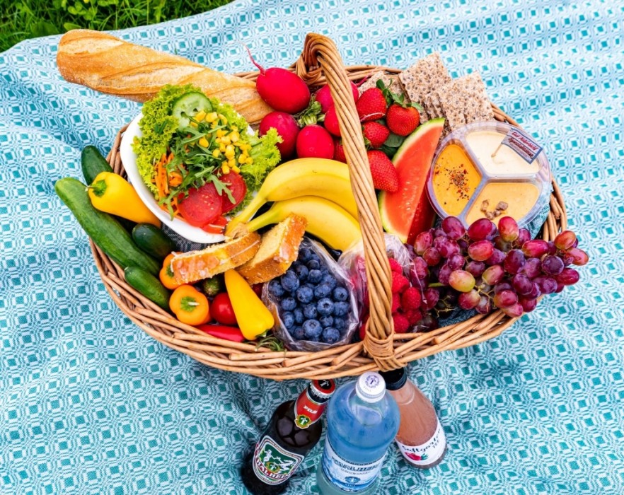 Our vegan picnic basket