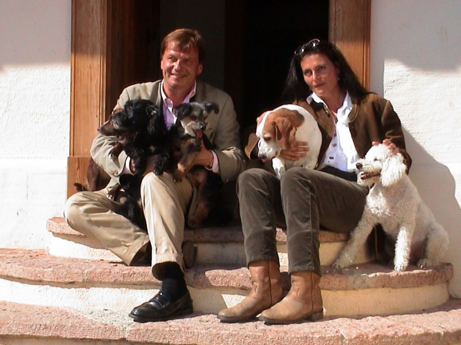 Michael Aufhauser mit Hunden in Henndorf