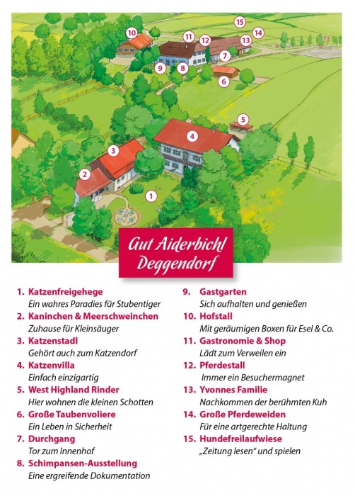 Lageplan Gut Aiderbichl Deggendorf