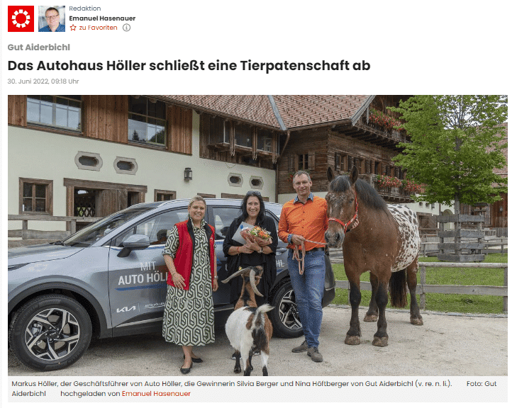 2022-06-30 Autohaus Höller Tierpatenschaft